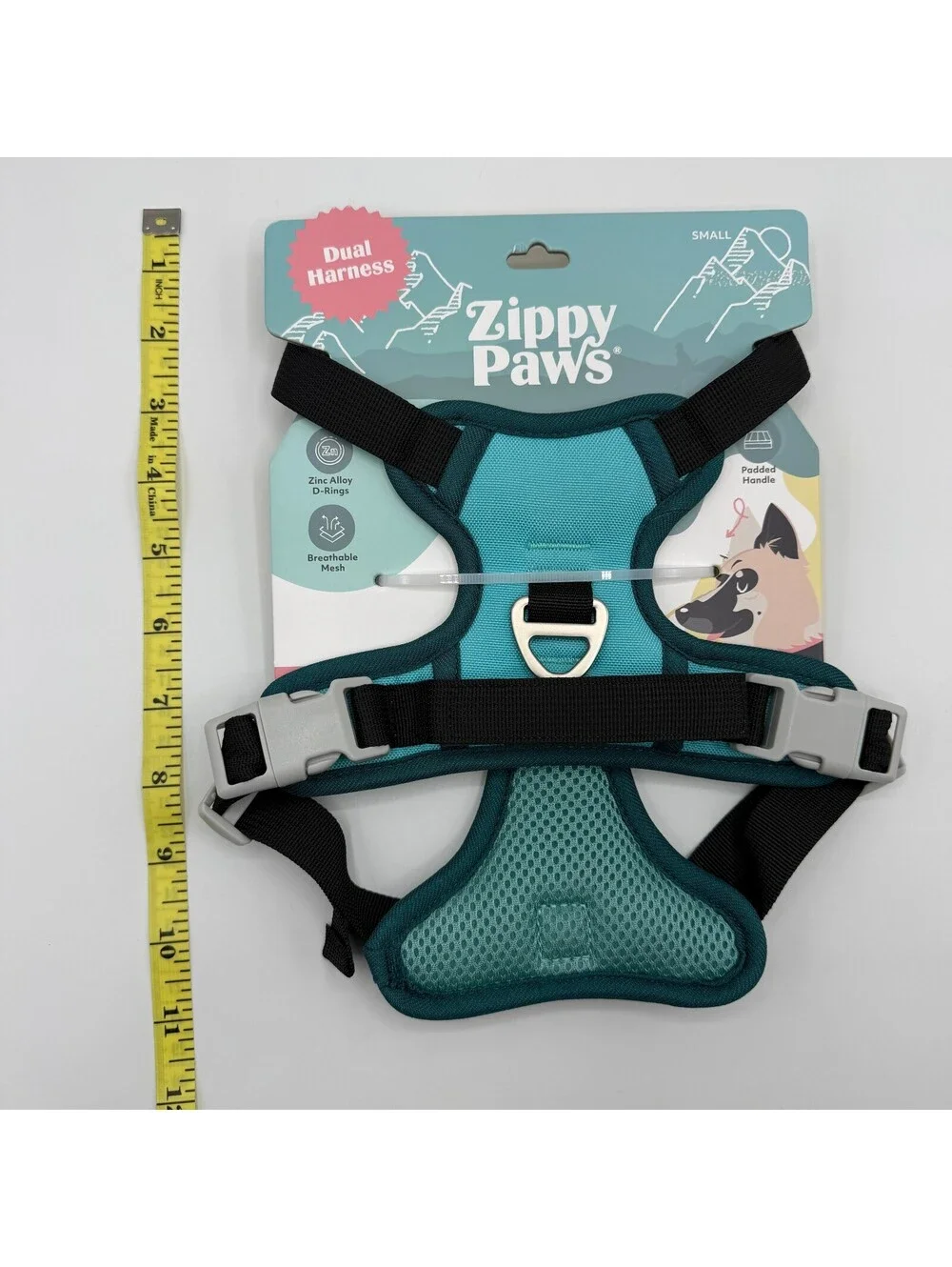 ZippyPaws No Pull Dog Harness Small Teal Black 10 to 20 lbs ZPC-C0012 Zippy Paws